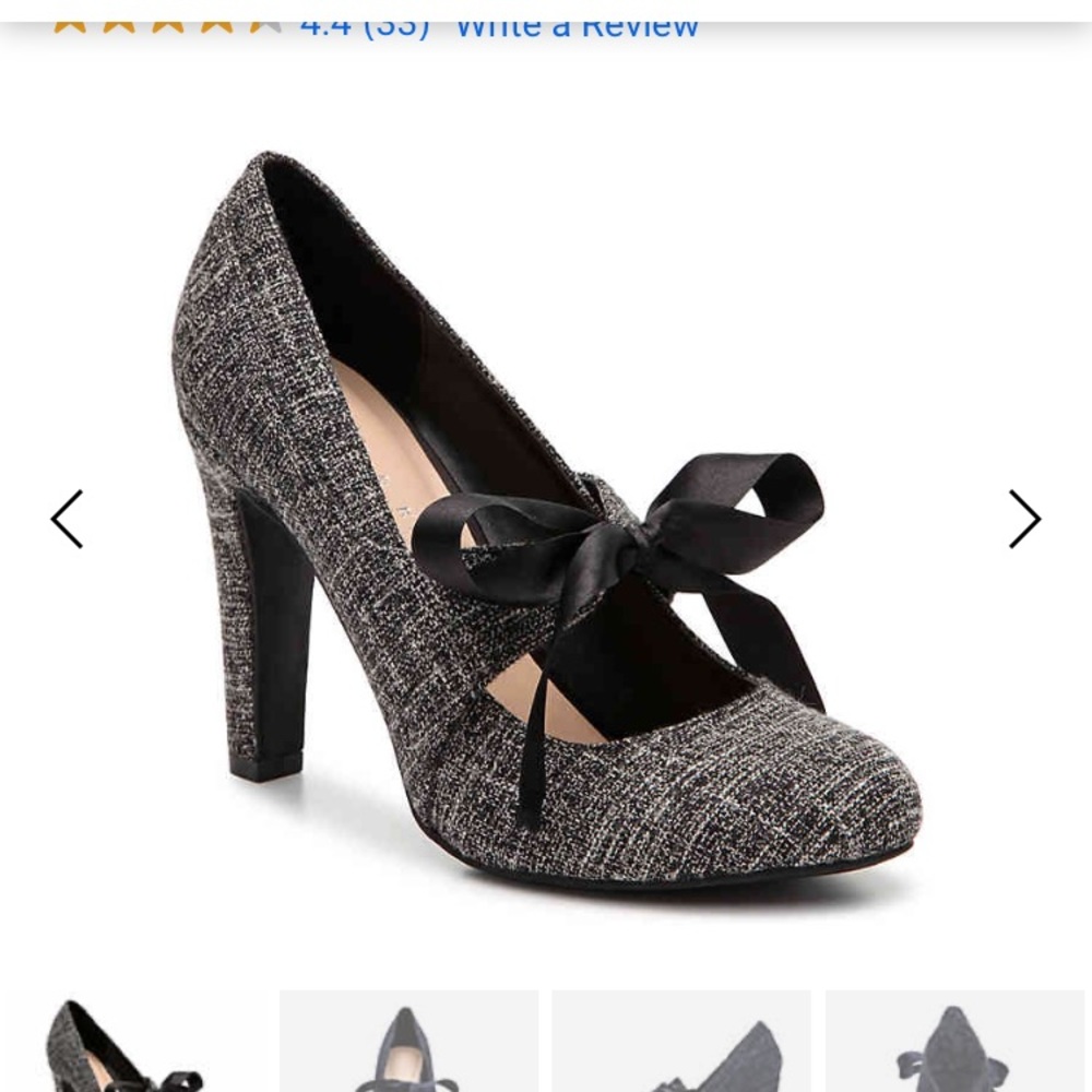 Kellie&Katie lace up pump. Retro styled almond toe